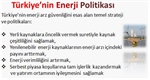 Türkiye'nin Enerji Politikası